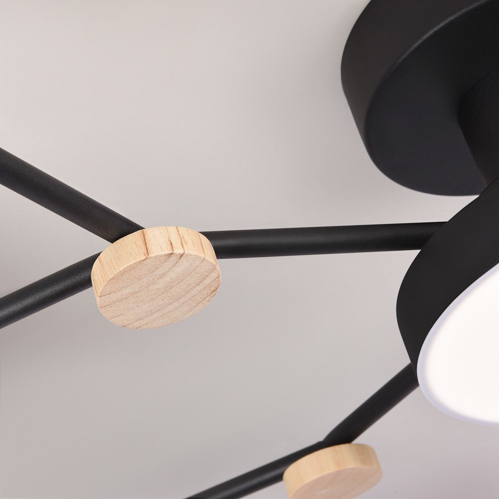Потолочный светильник LED4U L3201-780 BK - вид 5