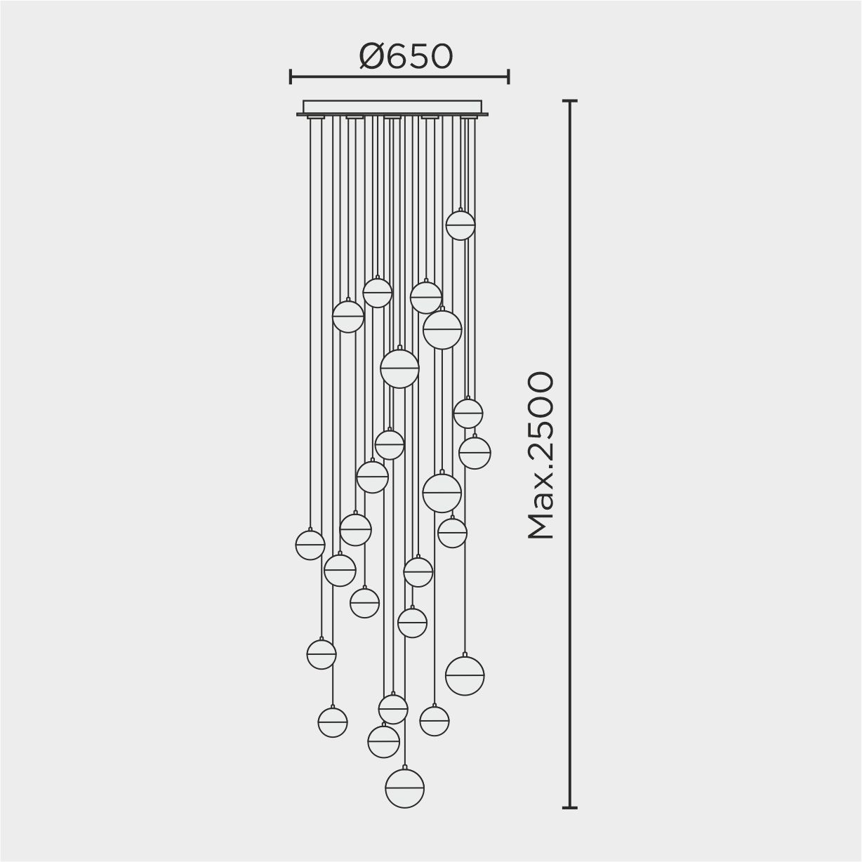 Подвесная люстра MODELUX ML.88938.25 GD - вид 4